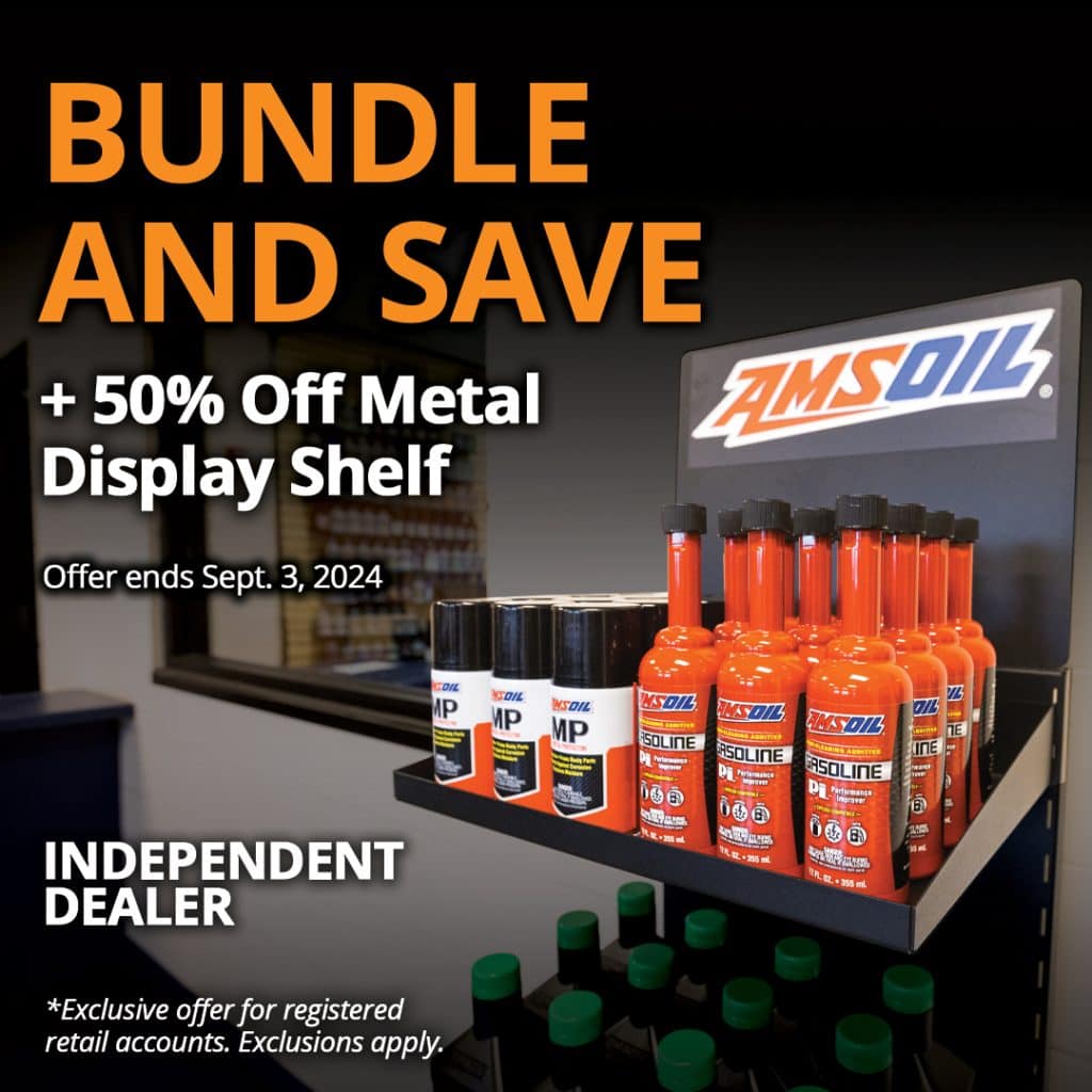 Save on automotive and diesel bundles plus receive 50% off metal display shelf